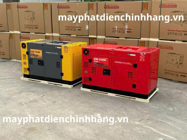 Máy Phát Điện 16kw MacTool XDM-21500E (Màu Đỏ)